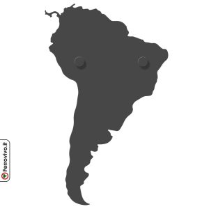 America Latina appendiabiti da muro
