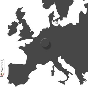 Mappa dell'Europa appendiabiti