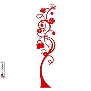 appendiabiti-rosso-per piccole-pareti