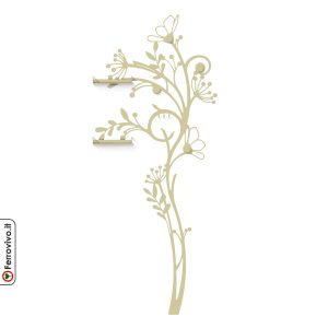 Appendiabiti con mensole Ninfa - corda - IN STOCK