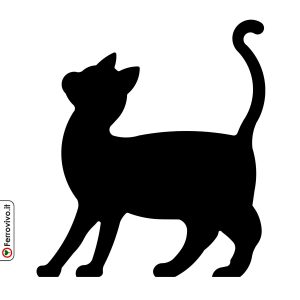 Sagoma Gatto - Nero di Seppia