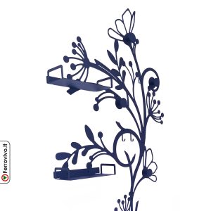 Alternative view of Appendiabiti con mensole Ninfa - Blu - IN STOCK